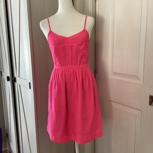 J. Crew Pink Midi Dress